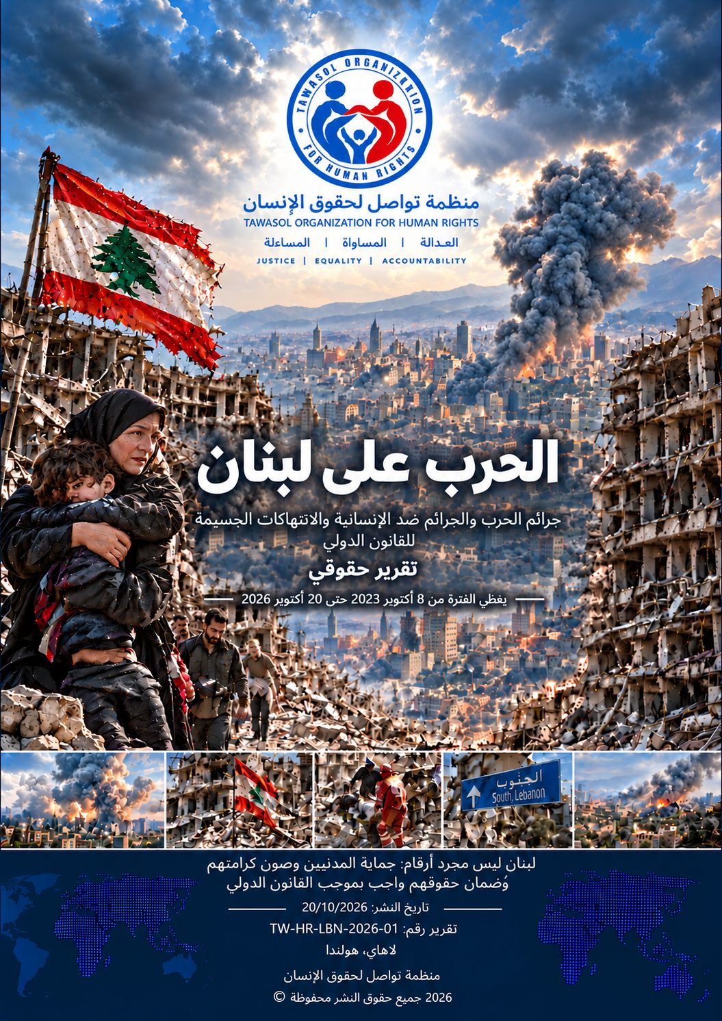 منظمة تواصل لحقوق الإنسان تصدر تقرير «الحرب على لبنان» — Tawasol Organization for Human Rights